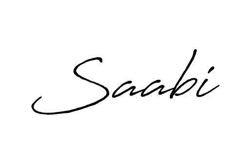 Create a beautiful signature design for name Saabi. With this signature (Antro_Vectra_Bolder) fonts, you can make a handwritten signature for free. Saabi signature style 7 images and pictures png