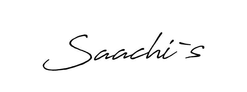 Create a beautiful signature design for name Saachi`s. With this signature (Antro_Vectra_Bolder) fonts, you can make a handwritten signature for free. Saachi`s signature style 7 images and pictures png