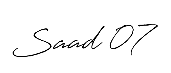 Here are the top 10 professional signature styles for the name Saad 07. These are the best autograph styles you can use for your name. Saad 07 signature style 7 images and pictures png