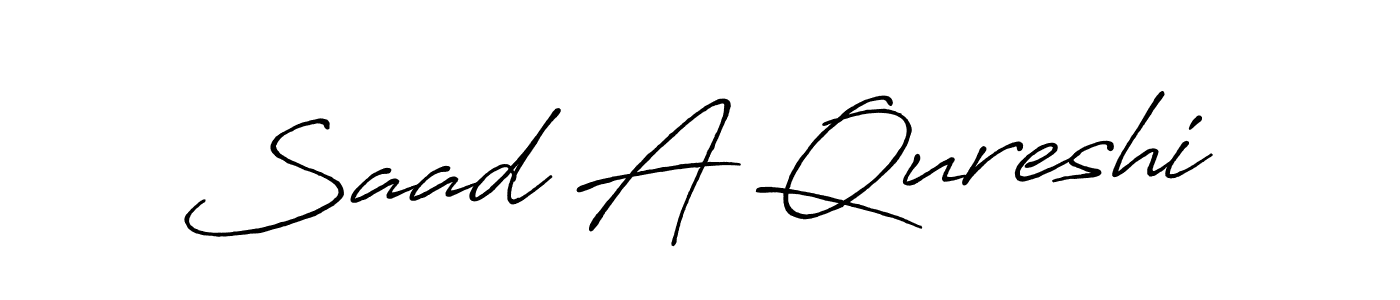 Also You can easily find your signature by using the search form. We will create Saad A Qureshi name handwritten signature images for you free of cost using Antro_Vectra_Bolder sign style. Saad A Qureshi signature style 7 images and pictures png