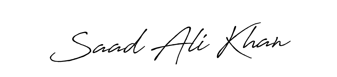 You can use this online signature creator to create a handwritten signature for the name Saad Ali Khan. This is the best online autograph maker. Saad Ali Khan signature style 7 images and pictures png