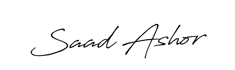 Antro_Vectra_Bolder is a professional signature style that is perfect for those who want to add a touch of class to their signature. It is also a great choice for those who want to make their signature more unique. Get Saad Ashor name to fancy signature for free. Saad Ashor signature style 7 images and pictures png