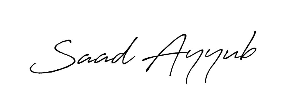 How to make Saad Ayyub signature? Antro_Vectra_Bolder is a professional autograph style. Create handwritten signature for Saad Ayyub name. Saad Ayyub signature style 7 images and pictures png