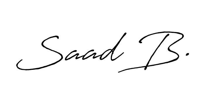 Make a short Saad B. signature style. Manage your documents anywhere anytime using Antro_Vectra_Bolder. Create and add eSignatures, submit forms, share and send files easily. Saad B. signature style 7 images and pictures png