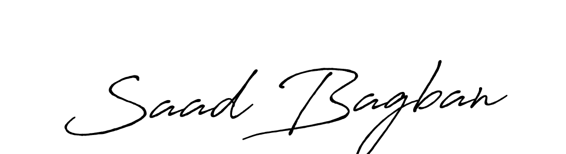 You should practise on your own different ways (Antro_Vectra_Bolder) to write your name (Saad Bagban) in signature. don't let someone else do it for you. Saad Bagban signature style 7 images and pictures png