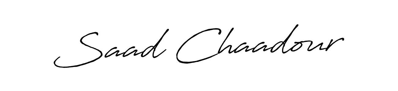 Also You can easily find your signature by using the search form. We will create Saad Chaadour name handwritten signature images for you free of cost using Antro_Vectra_Bolder sign style. Saad Chaadour signature style 7 images and pictures png