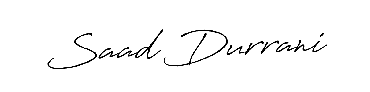 if you are searching for the best signature style for your name Saad Durrani. so please give up your signature search. here we have designed multiple signature styles  using Antro_Vectra_Bolder. Saad Durrani signature style 7 images and pictures png