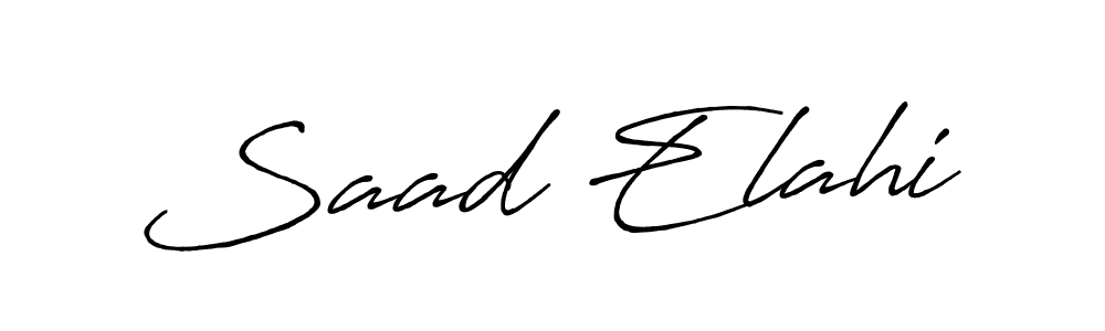 Make a beautiful signature design for name Saad Elahi. Use this online signature maker to create a handwritten signature for free. Saad Elahi signature style 7 images and pictures png