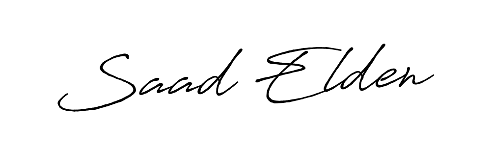 Also we have Saad Elden name is the best signature style. Create professional handwritten signature collection using Antro_Vectra_Bolder autograph style. Saad Elden signature style 7 images and pictures png