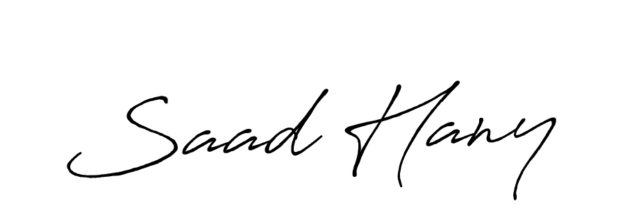 Also we have Saad Hany name is the best signature style. Create professional handwritten signature collection using Antro_Vectra_Bolder autograph style. Saad Hany signature style 7 images and pictures png