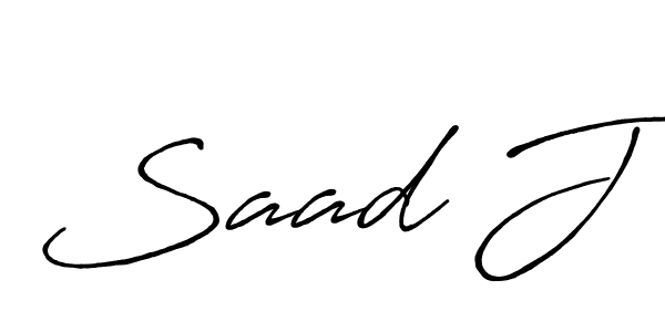 Best and Professional Signature Style for Saad J. Antro_Vectra_Bolder Best Signature Style Collection. Saad J signature style 7 images and pictures png