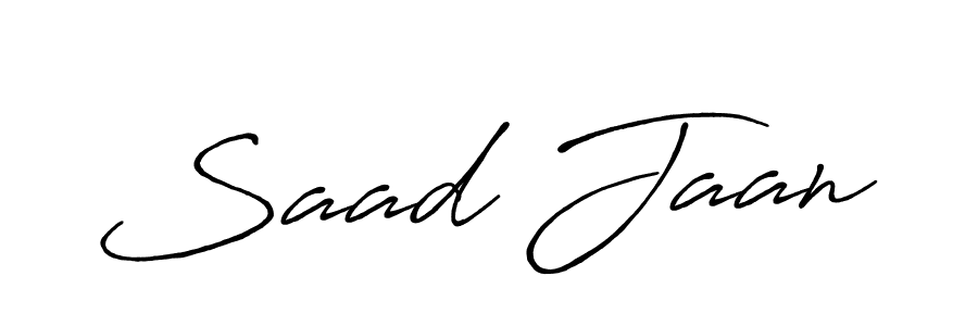 Design your own signature with our free online signature maker. With this signature software, you can create a handwritten (Antro_Vectra_Bolder) signature for name Saad Jaan. Saad Jaan signature style 7 images and pictures png