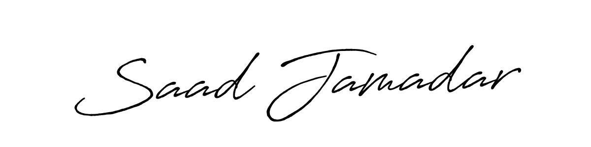 Also we have Saad Jamadar name is the best signature style. Create professional handwritten signature collection using Antro_Vectra_Bolder autograph style. Saad Jamadar signature style 7 images and pictures png