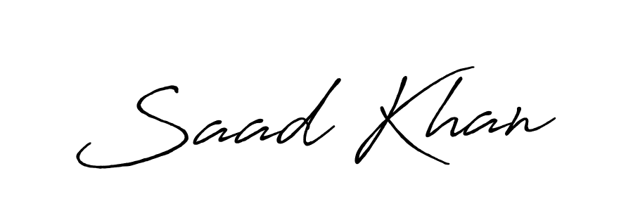 How to make Saad Khan signature? Antro_Vectra_Bolder is a professional autograph style. Create handwritten signature for Saad Khan name. Saad Khan signature style 7 images and pictures png