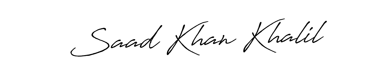 Once you've used our free online signature maker to create your best signature Antro_Vectra_Bolder style, it's time to enjoy all of the benefits that Saad Khan Khalil name signing documents. Saad Khan Khalil signature style 7 images and pictures png