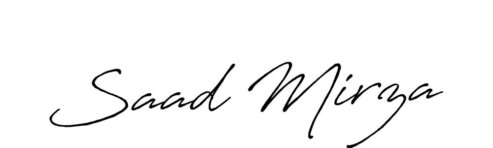 Similarly Antro_Vectra_Bolder is the best handwritten signature design. Signature creator online .You can use it as an online autograph creator for name Saad Mirza. Saad Mirza signature style 7 images and pictures png