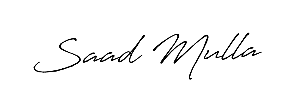 How to make Saad Mulla signature? Antro_Vectra_Bolder is a professional autograph style. Create handwritten signature for Saad Mulla name. Saad Mulla signature style 7 images and pictures png