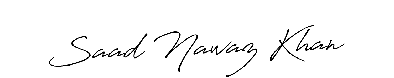 Also You can easily find your signature by using the search form. We will create Saad Nawaz Khan name handwritten signature images for you free of cost using Antro_Vectra_Bolder sign style. Saad Nawaz Khan signature style 7 images and pictures png