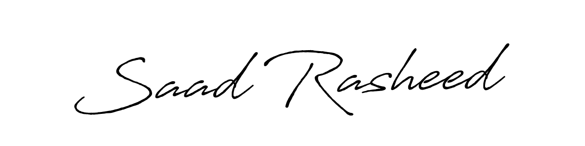 How to make Saad Rasheed signature? Antro_Vectra_Bolder is a professional autograph style. Create handwritten signature for Saad Rasheed name. Saad Rasheed signature style 7 images and pictures png