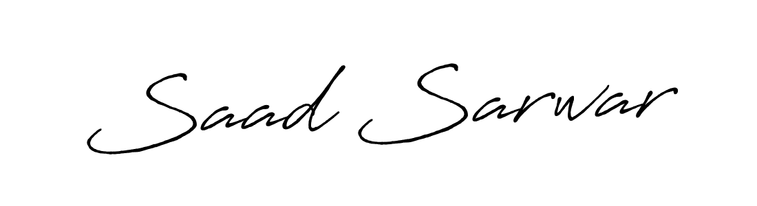if you are searching for the best signature style for your name Saad Sarwar. so please give up your signature search. here we have designed multiple signature styles  using Antro_Vectra_Bolder. Saad Sarwar signature style 7 images and pictures png