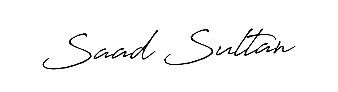 Saad Sultan stylish signature style. Best Handwritten Sign (Antro_Vectra_Bolder) for my name. Handwritten Signature Collection Ideas for my name Saad Sultan. Saad Sultan signature style 7 images and pictures png