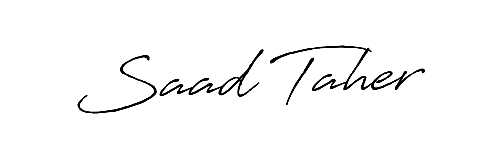 How to Draw Saad Taher signature style? Antro_Vectra_Bolder is a latest design signature styles for name Saad Taher. Saad Taher signature style 7 images and pictures png