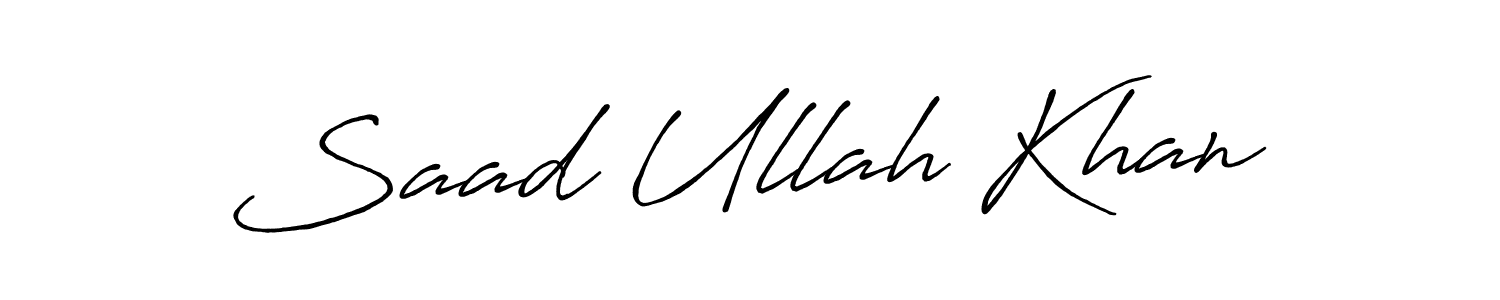 Once you've used our free online signature maker to create your best signature Antro_Vectra_Bolder style, it's time to enjoy all of the benefits that Saad Ullah Khan name signing documents. Saad Ullah Khan signature style 7 images and pictures png