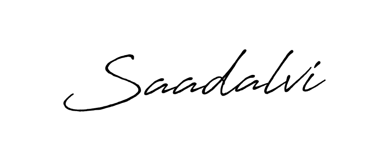 Create a beautiful signature design for name Saadalvi. With this signature (Antro_Vectra_Bolder) fonts, you can make a handwritten signature for free. Saadalvi signature style 7 images and pictures png