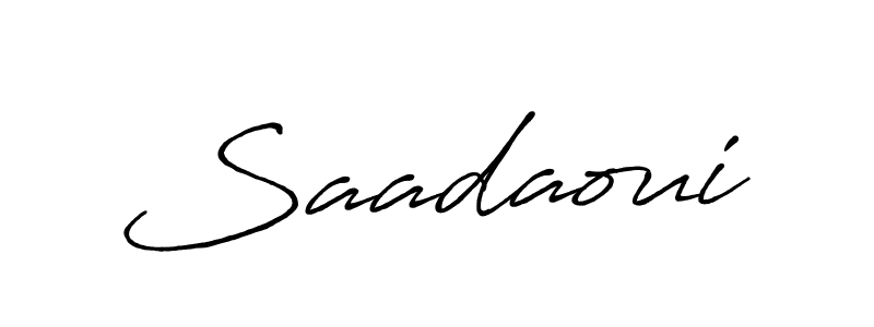 if you are searching for the best signature style for your name Saadaoui. so please give up your signature search. here we have designed multiple signature styles  using Antro_Vectra_Bolder. Saadaoui signature style 7 images and pictures png