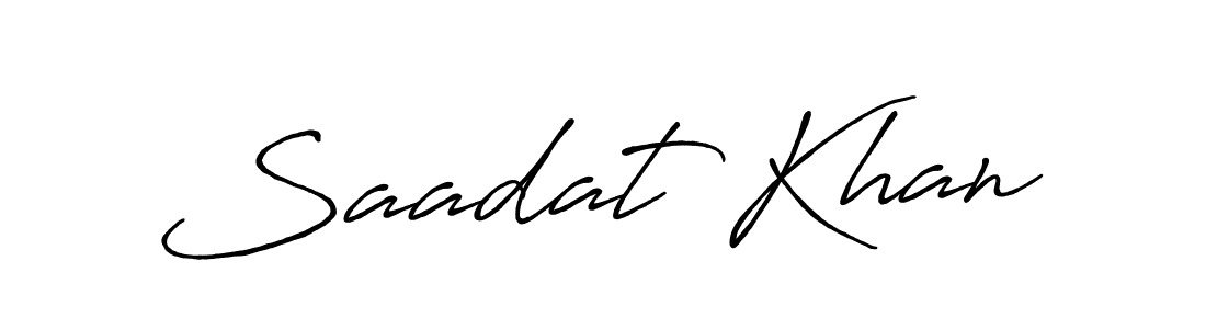 How to make Saadat Khan signature? Antro_Vectra_Bolder is a professional autograph style. Create handwritten signature for Saadat Khan name. Saadat Khan signature style 7 images and pictures png