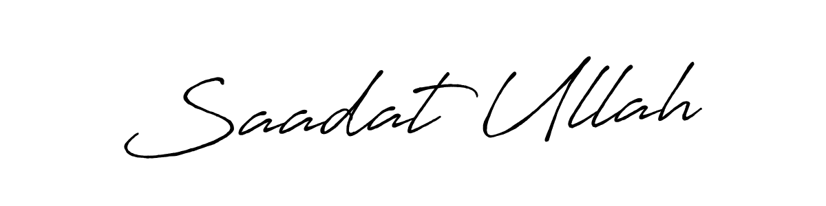 This is the best signature style for the Saadat Ullah name. Also you like these signature font (Antro_Vectra_Bolder). Mix name signature. Saadat Ullah signature style 7 images and pictures png