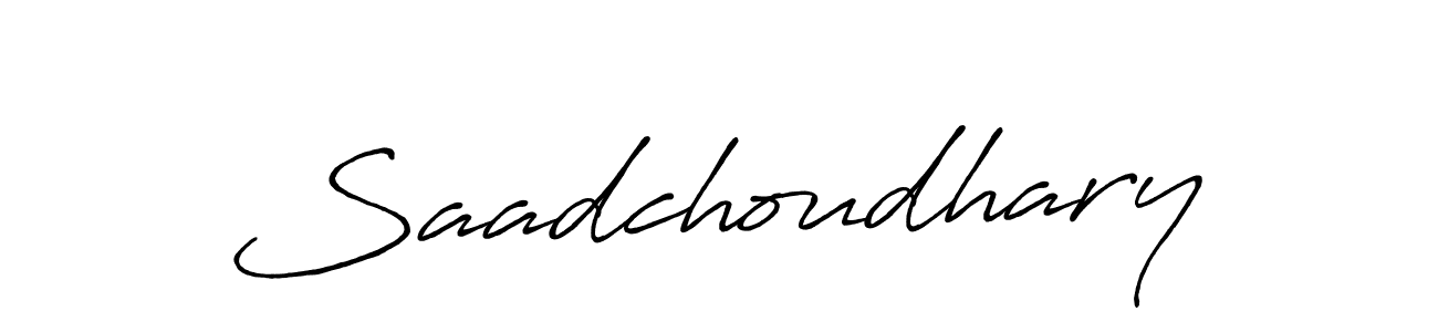 Once you've used our free online signature maker to create your best signature Antro_Vectra_Bolder style, it's time to enjoy all of the benefits that Saadchoudhary name signing documents. Saadchoudhary signature style 7 images and pictures png