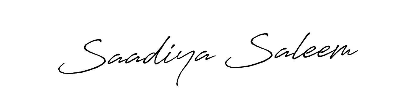 Make a beautiful signature design for name Saadiya Saleem. Use this online signature maker to create a handwritten signature for free. Saadiya Saleem signature style 7 images and pictures png