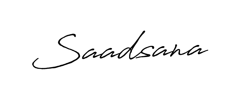 You should practise on your own different ways (Antro_Vectra_Bolder) to write your name (Saadsana) in signature. don't let someone else do it for you. Saadsana signature style 7 images and pictures png