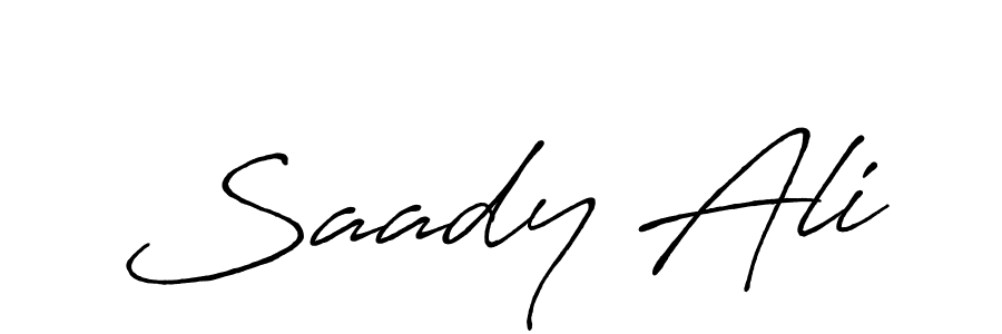 Make a beautiful signature design for name Saady Ali. Use this online signature maker to create a handwritten signature for free. Saady Ali signature style 7 images and pictures png