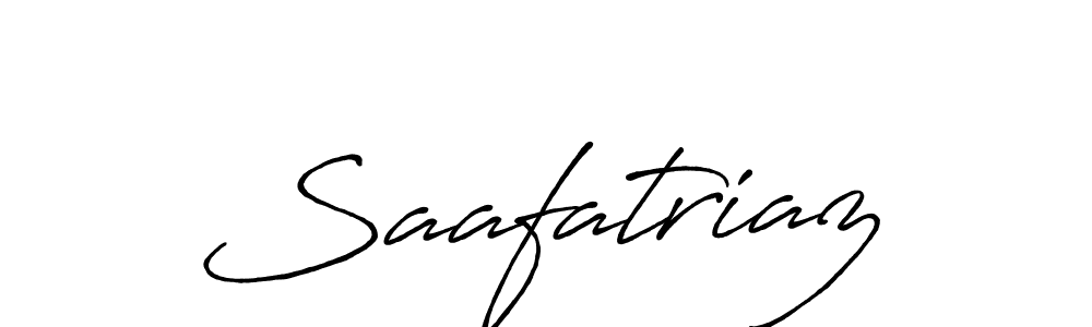 How to make Saafatriaz name signature. Use Antro_Vectra_Bolder style for creating short signs online. This is the latest handwritten sign. Saafatriaz signature style 7 images and pictures png