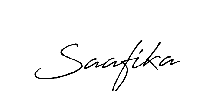 Design your own signature with our free online signature maker. With this signature software, you can create a handwritten (Antro_Vectra_Bolder) signature for name Saafika. Saafika signature style 7 images and pictures png