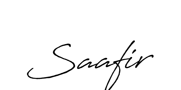 Create a beautiful signature design for name Saafir. With this signature (Antro_Vectra_Bolder) fonts, you can make a handwritten signature for free. Saafir signature style 7 images and pictures png