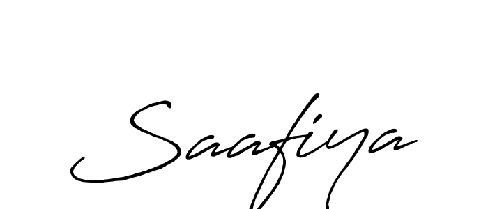 Make a beautiful signature design for name Saafiya. With this signature (Antro_Vectra_Bolder) style, you can create a handwritten signature for free. Saafiya signature style 7 images and pictures png