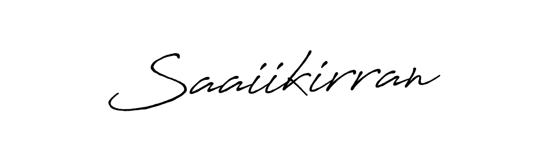 Also we have Saaiikirran name is the best signature style. Create professional handwritten signature collection using Antro_Vectra_Bolder autograph style. Saaiikirran signature style 7 images and pictures png