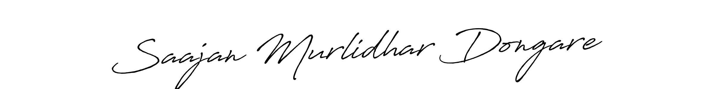 How to make Saajan Murlidhar Dongare signature? Antro_Vectra_Bolder is a professional autograph style. Create handwritten signature for Saajan Murlidhar Dongare name. Saajan Murlidhar Dongare signature style 7 images and pictures png