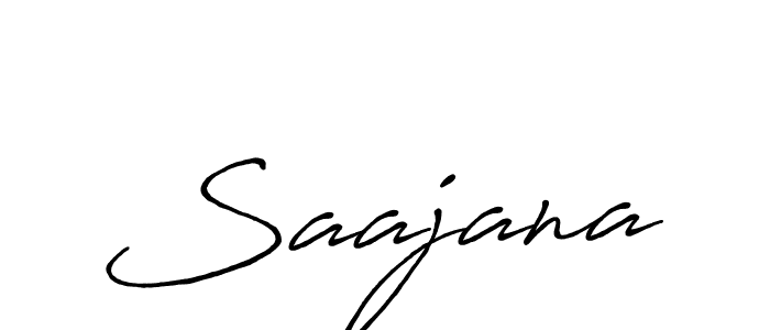 Make a beautiful signature design for name Saajana. With this signature (Antro_Vectra_Bolder) style, you can create a handwritten signature for free. Saajana signature style 7 images and pictures png