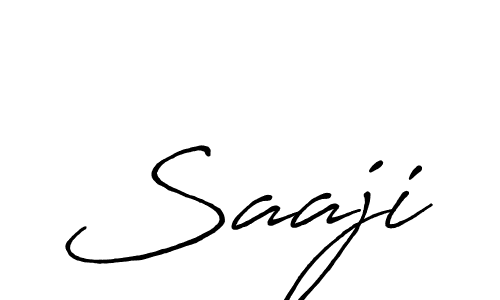 Create a beautiful signature design for name Saaji. With this signature (Antro_Vectra_Bolder) fonts, you can make a handwritten signature for free. Saaji signature style 7 images and pictures png