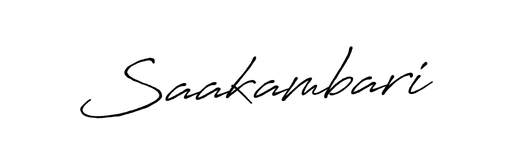 Also You can easily find your signature by using the search form. We will create Saakambari name handwritten signature images for you free of cost using Antro_Vectra_Bolder sign style. Saakambari signature style 7 images and pictures png