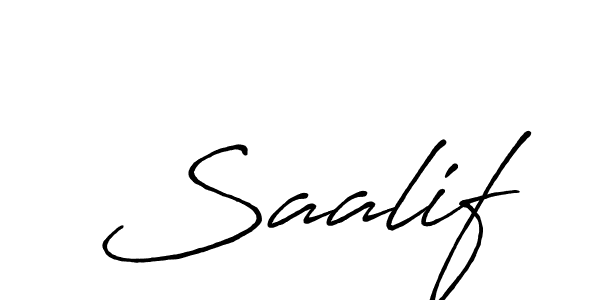 It looks lik you need a new signature style for name Saalif. Design unique handwritten (Antro_Vectra_Bolder) signature with our free signature maker in just a few clicks. Saalif signature style 7 images and pictures png