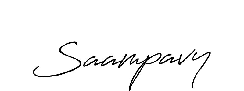 How to make Saampavy signature? Antro_Vectra_Bolder is a professional autograph style. Create handwritten signature for Saampavy name. Saampavy signature style 7 images and pictures png