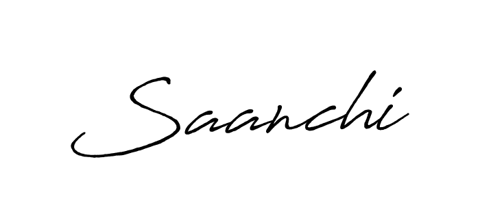 Make a beautiful signature design for name Saanchi. With this signature (Antro_Vectra_Bolder) style, you can create a handwritten signature for free. Saanchi signature style 7 images and pictures png