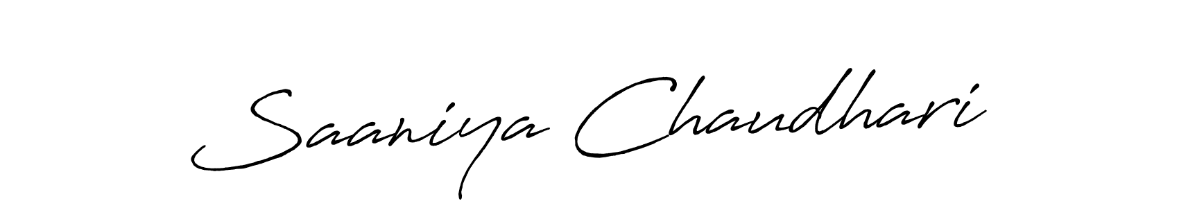 Make a beautiful signature design for name Saaniya Chaudhari. Use this online signature maker to create a handwritten signature for free. Saaniya Chaudhari signature style 7 images and pictures png