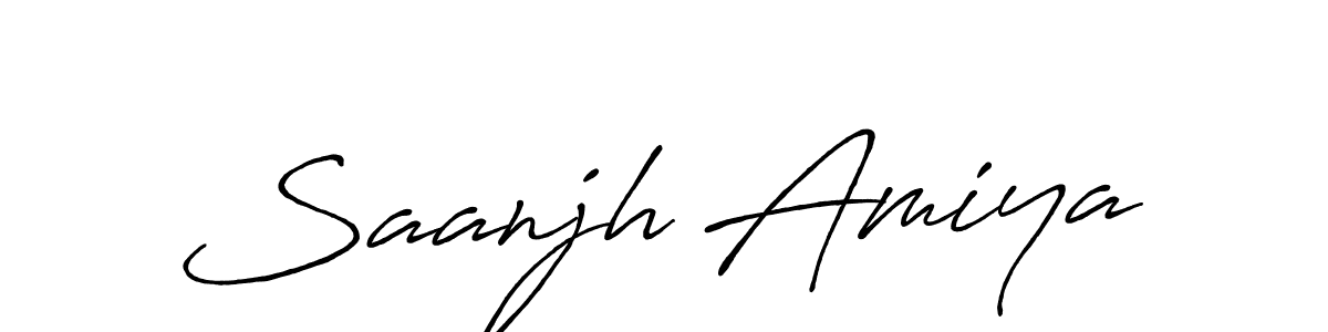 This is the best signature style for the Saanjh Amiya name. Also you like these signature font (Antro_Vectra_Bolder). Mix name signature. Saanjh Amiya signature style 7 images and pictures png