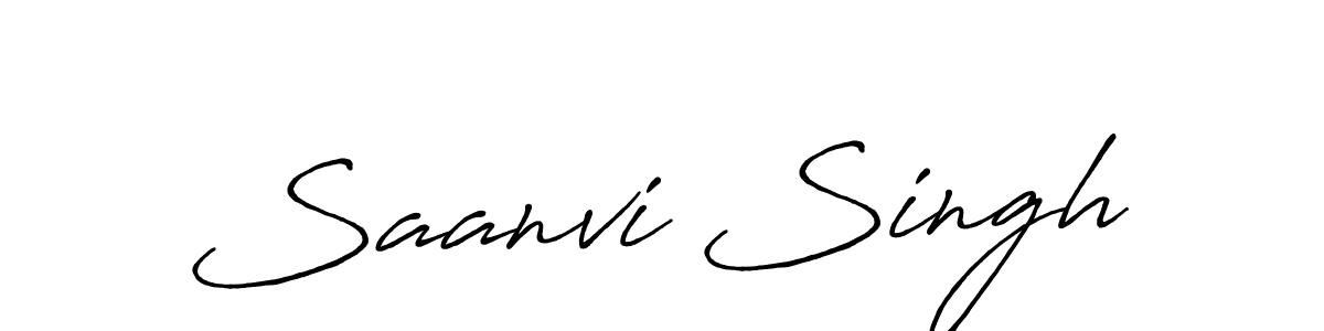 Design your own signature with our free online signature maker. With this signature software, you can create a handwritten (Antro_Vectra_Bolder) signature for name Saanvi Singh. Saanvi Singh signature style 7 images and pictures png